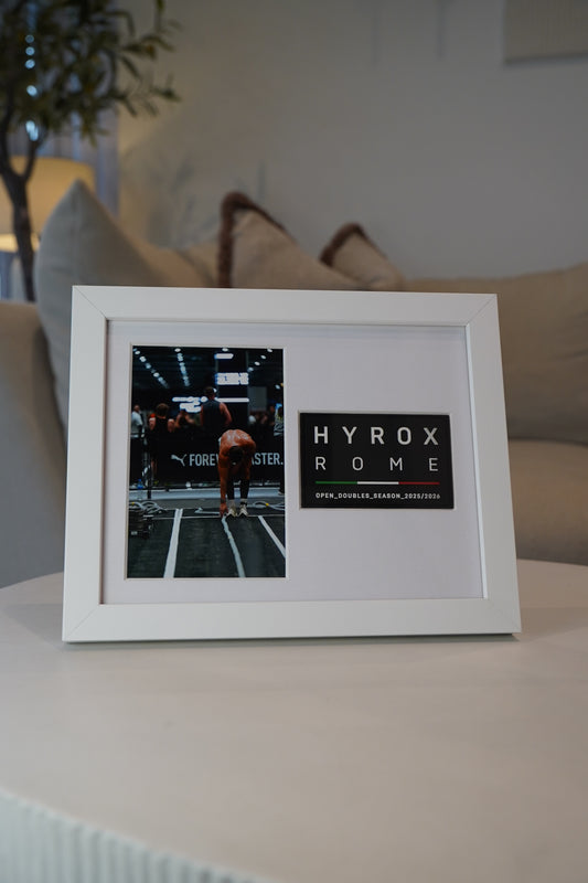 HYROX FINISHER PATCH FRAME IN WHITE (25/26 Season)