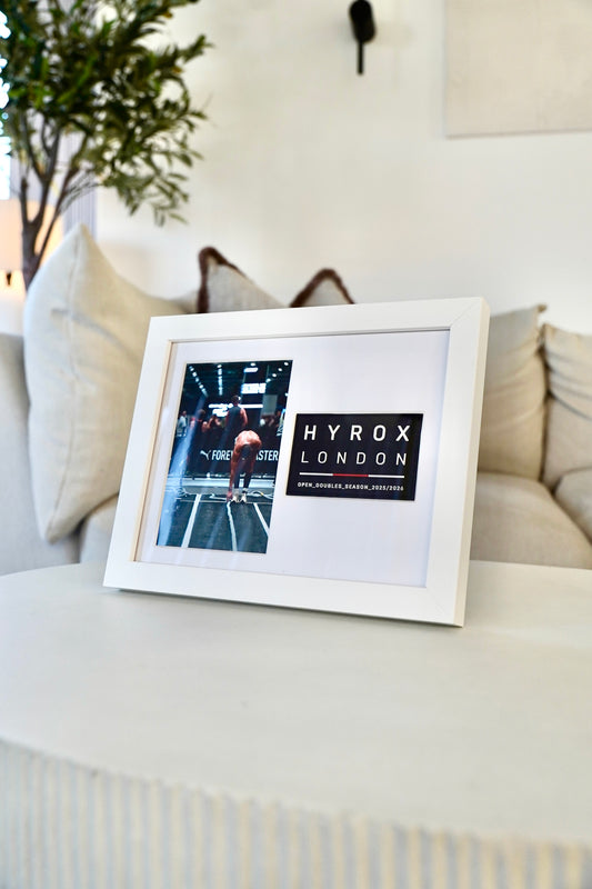 HYROX FINISHER PATCH FRAME IN WHITE (25/26 Season)