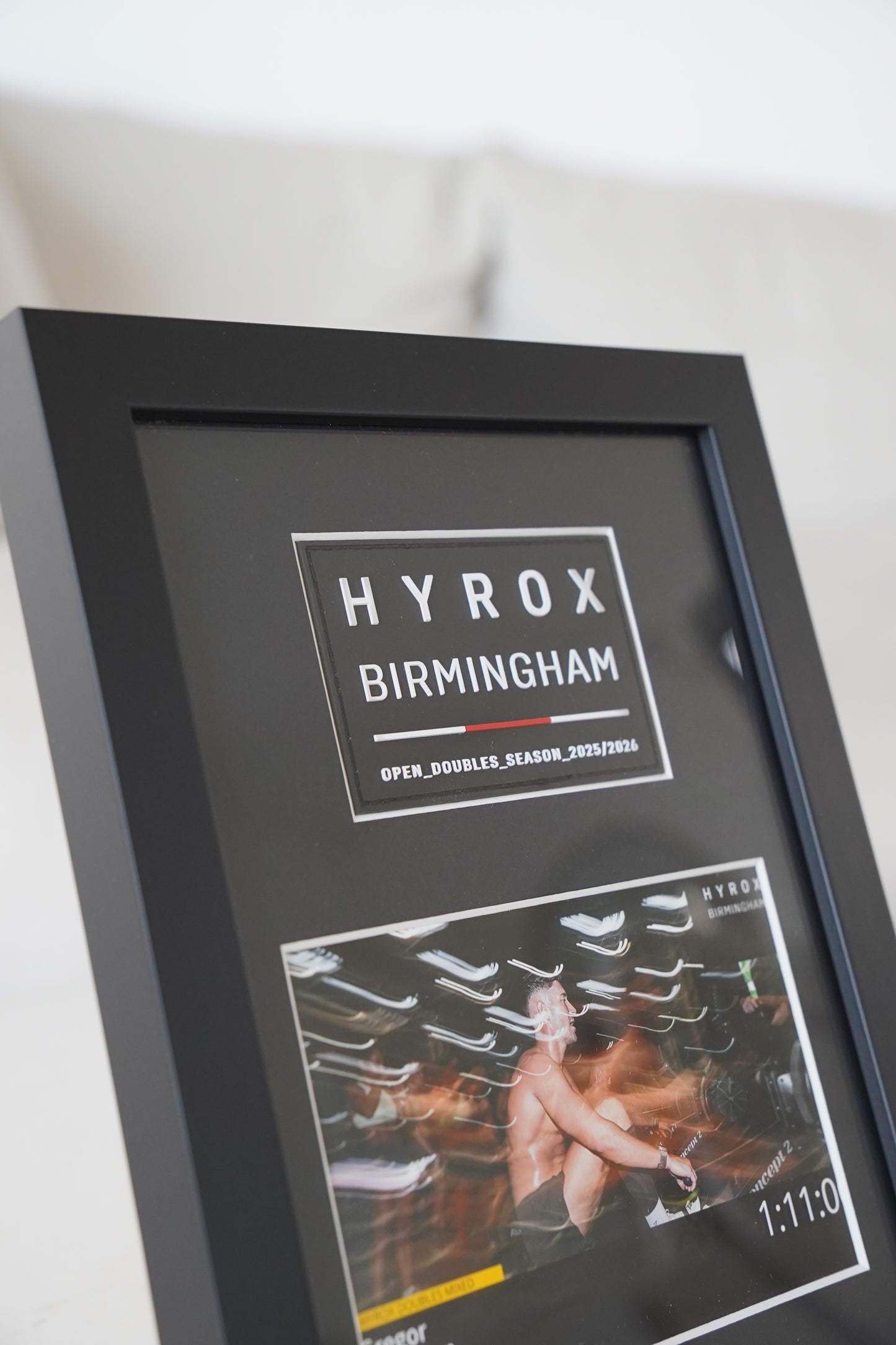 HYROX FINISHER PATCH FRAME LANDSCAPE 2 FRAME BUNDLE (25/26 Season)