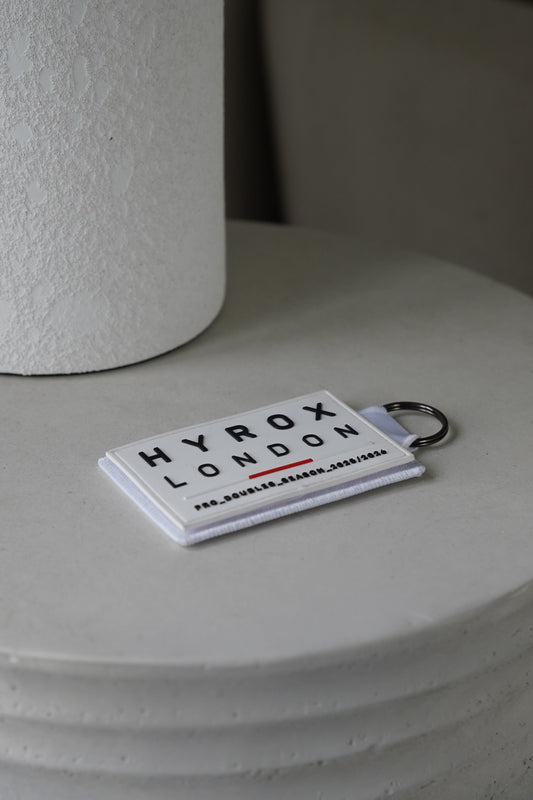 LIMITED EDITION WHITE Velcro Patch Keyring